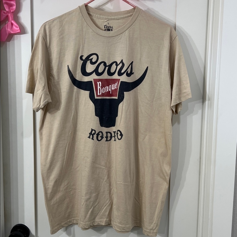 Coors Banquet Rodeo Beige T-Shirt